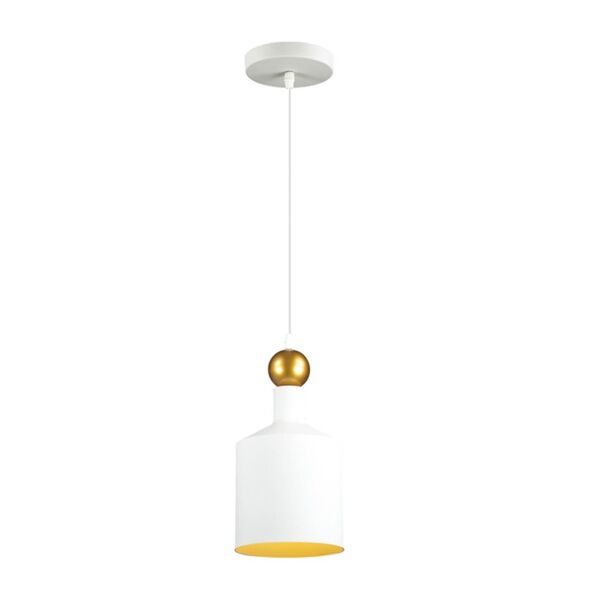 ODEON LIGHT BOLLI [белый/золотой Подвес Е27 1*40W ]