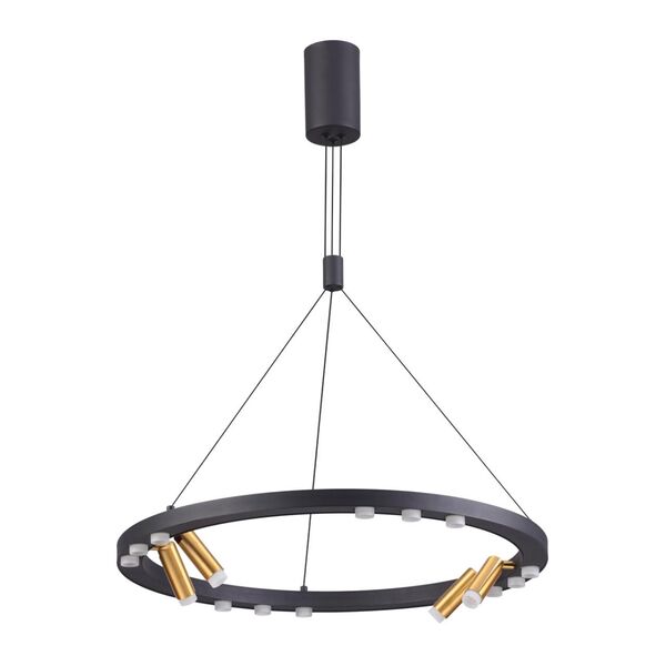 BEVEREN [черный/золотистый/металл Подвесной светильник LED 48W 4000K]