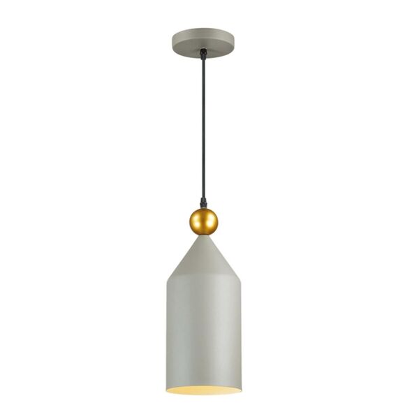 ODEON LIGHT BOLLI [серый/золотой Подвес Е27 1*40W ]