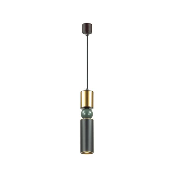 ODEON LIGHT SAKRA [черный/золото/зеленый Подвес GU10 1*5W ]