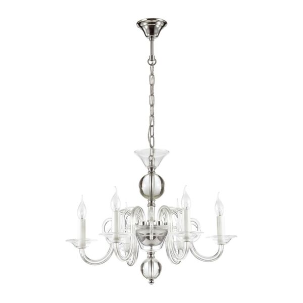 ARIA [хром/прозрачн./хрусталь сферич.формы Люстра IP20 E14 6*40W 220V]