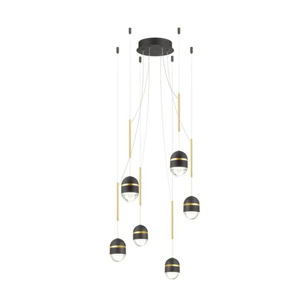 MINION [черный/золото Люстра LED 30W]