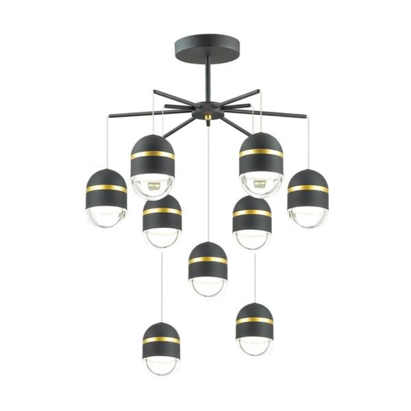 MINION [черный/золото Люстра LED 45W]