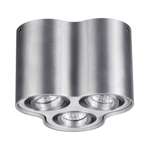 PILLARON ODL18 114 [матовый алюминий Потолочный накладной светильник IP20 GU10 3*50W 220V]