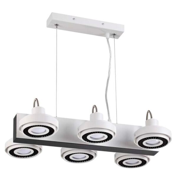 ODEON LIGHT Подвесной белый с черным светильник [IP20 GU10 6*50W 220V]