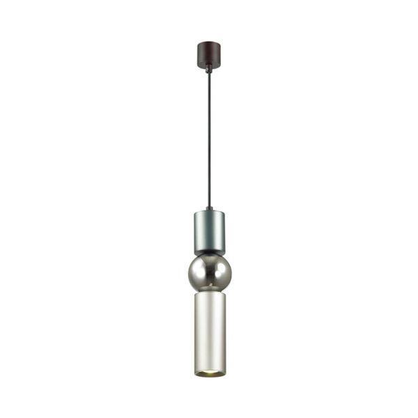ODEON LIGHT SAKRA [серый/хром Подвес GU10 1*5W ]
