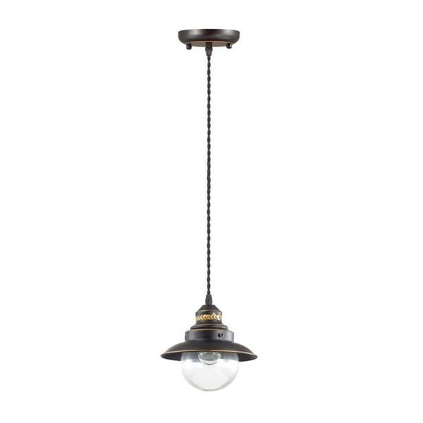 ODEON LIGHT SANDRINA [кофе/зол.патина/стекло Подвес E27 1*60W 220V ]