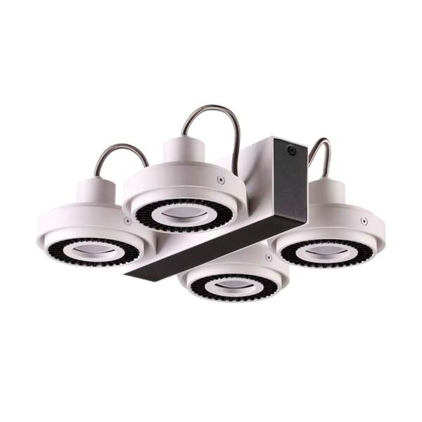 SATELIUM ODL18 094 [белый с черным Потолочный светильник IP20 GU10 4*50W 220V]