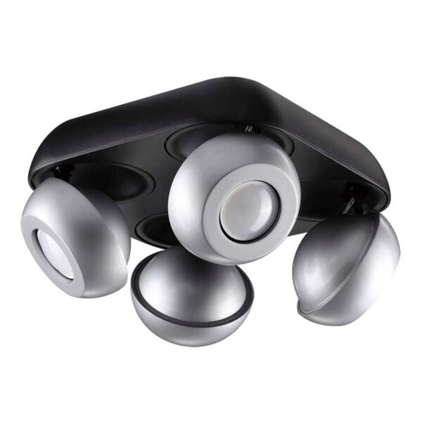 NERARGO ODL18 099 [черный с серебристым Потолочный светильник GU10 4*50W 220V ]