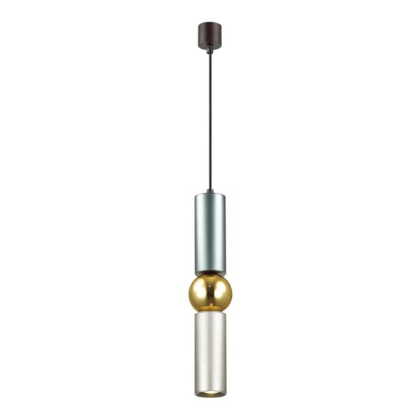 ODEON LIGHT SAKRA [серый/золото Подвес GU10 1*5W ]