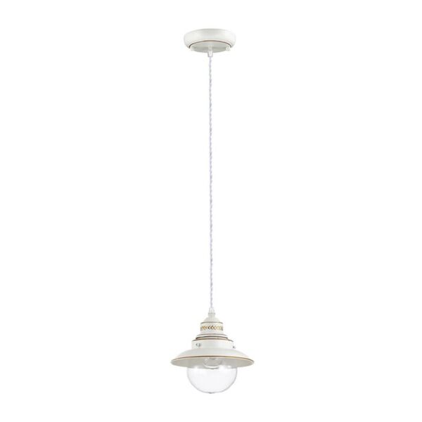 ODEON LIGHT [белый/зол.патина/стекло Подвес E27 1*60W 220V ]