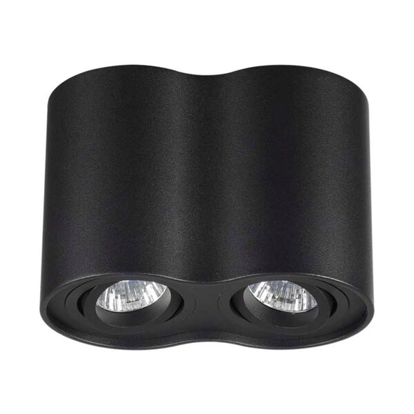 PILLARON ODL18 115 [черный Потолочный накладной светильник IP20 GU10 2*50W 220V]
