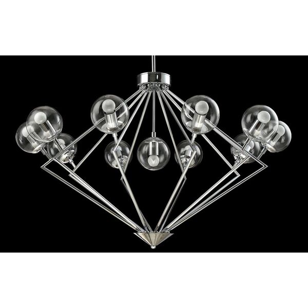 FABRICIO SP11 CHROME/TRANSPARENTE CRYSTAL LUX Люстра
