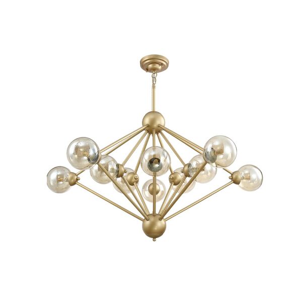 FRANCISCA SP10 GOLD/COGNAC CRYSTAL LUX Люстра