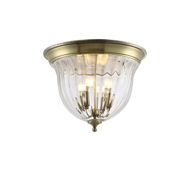 JUGO PL4 BRONZE/TRANSPARENTE CRYSTAL LUX Светильник потолочный