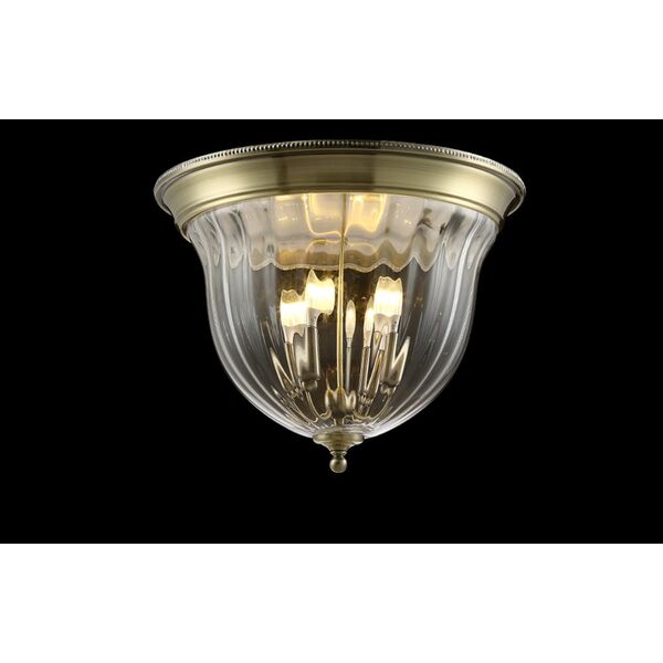 JUGO PL4 BRONZE/TRANSPARENTE CRYSTAL LUX Светильник потолочный