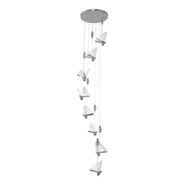 Подвес Баттерфляй хром d40 h250 Led 8*6W (4000K)