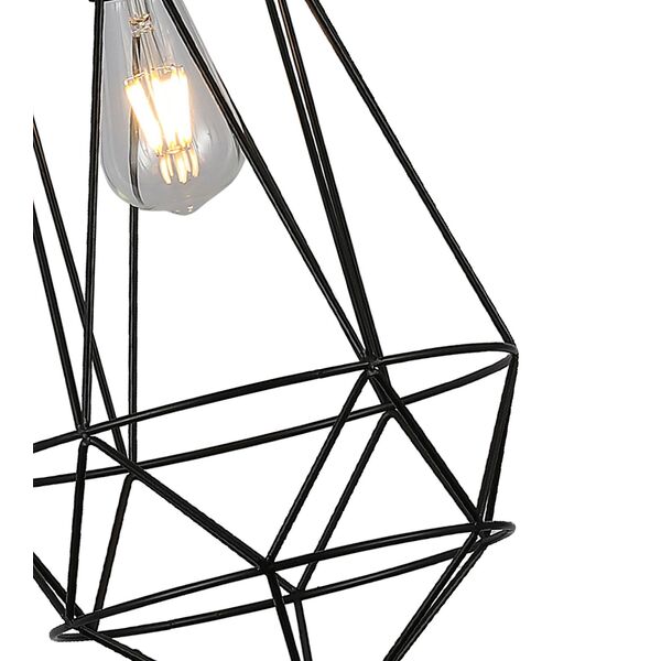 Подвесной светильник КАМА черный [d25 h80 E27 1*40W]