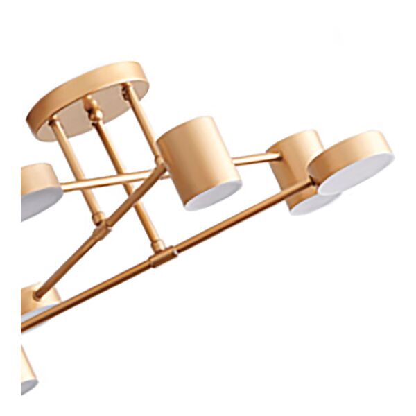 07649-6A,33 Люстра Мекли золото d85 h45 Led 3*6W+3*8W (3000К)