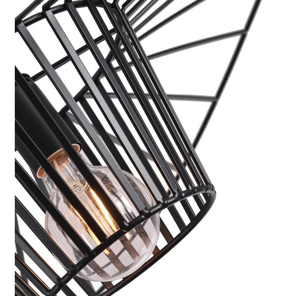 07696-80,19 Подвес СТРОУ черный d80 h150 Е27 1*40W
