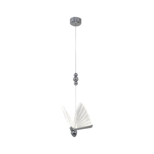 Подвес Баттерфляй хром w22*16 h200 (высота корпуса светильника h24) Led 8W (4000K)