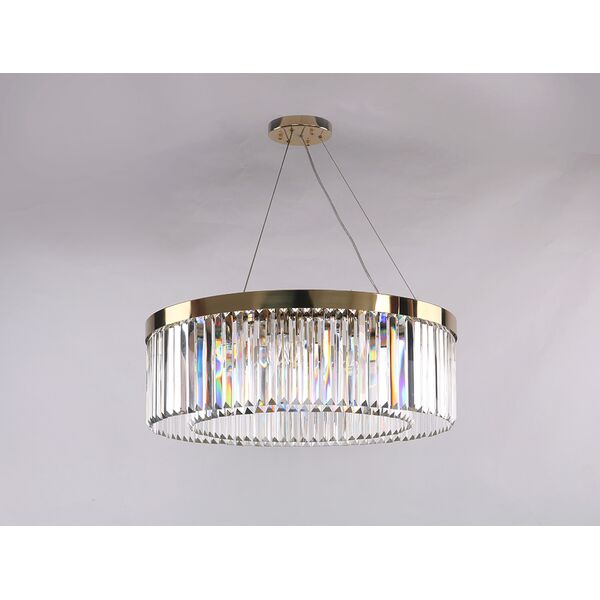 NEWPORT  [Gold Clear crystal D70*H22.5/120 cm E14 11*60W]