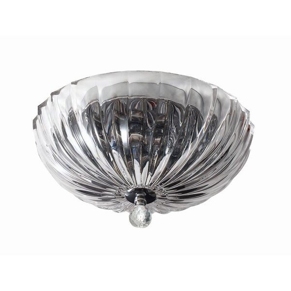 NEWPORT 62000 clear , Потолочный светильник, [Chrome Clear glass D40*H17 cm Е14 4*60W]