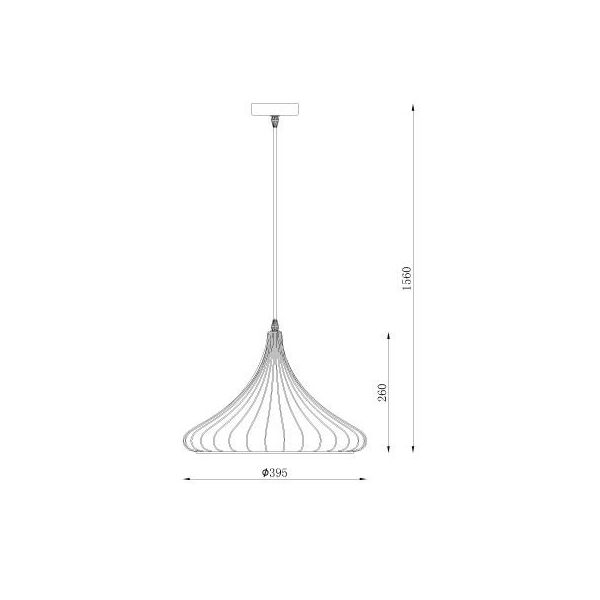 VINTI Pendant E27 D39.5 H26cm Black