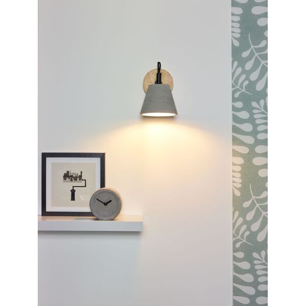 POSSIO Wall Light E14 Ø15cm H18cm Concreet