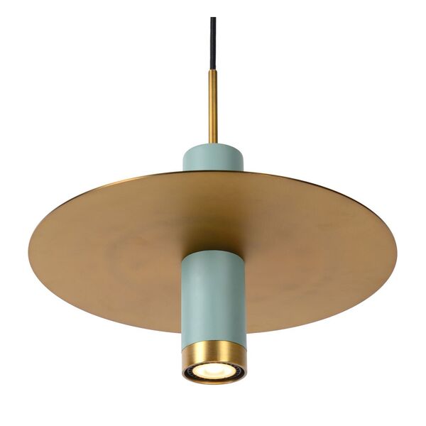 SELIN Pendant 1x GU10/35W Blue/matt yellow copper