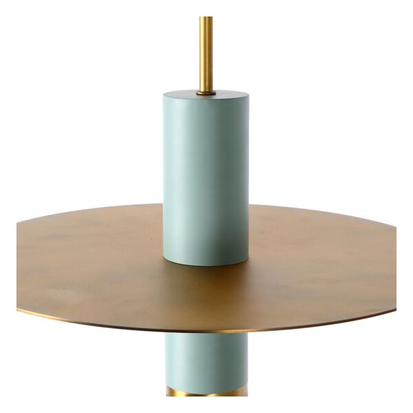 SELIN Pendant 1x GU10/35W Blue/matt yellow copper
