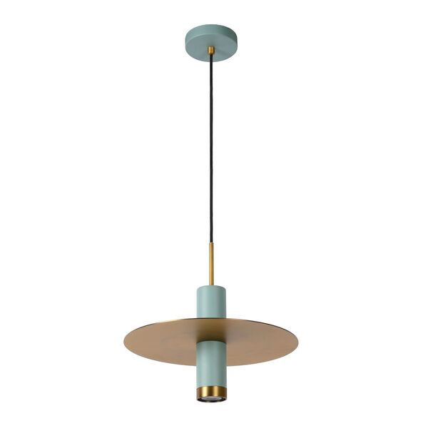 SELIN Pendant 1x GU10/35W Blue/matt yellow copper