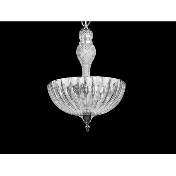 NEWPORT 6700 [clear , Подвесной светильник, Chrome Clear glass D30*H47/97 см E14 3*60W]