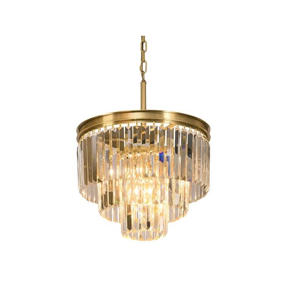 NEWPORT 31100 [brass , Подвесной светильник, Brass Clear crystal D40*H32/132 cm E14 6*60W]