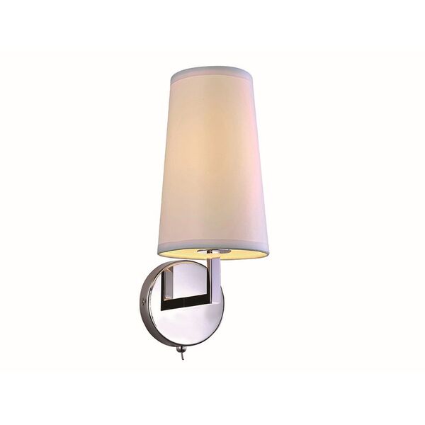 NEWPORT 14000 [white , Бра, Chrome Shade white L13.5*H33.5*Sp17.4 cm E27 1*60W]