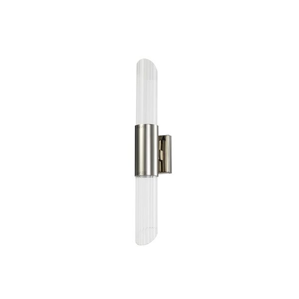 NEWPORT 7270 7272/A nickel , Бра, Nickel Clear glass L8*H50*Sp10.4 cm GU10 2*40W