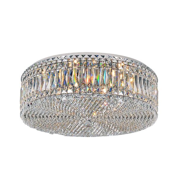 NEWPORT 8450 8459/PL chrome , Потолочный светильник, Chrome Clear crystal D58*H20 cm G9 9*60W
