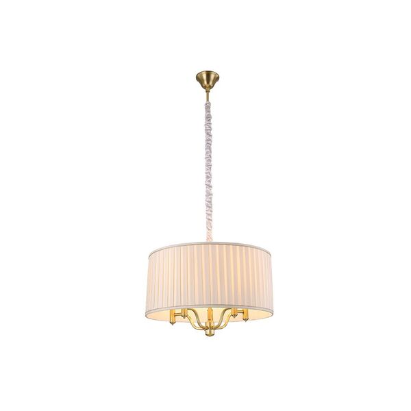 Подвесная люстра Newport  [Brass Shade beige D55*H40 cm E14 5*60W]