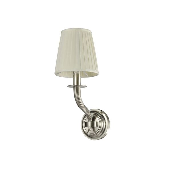 NEWPORT 7500 7501/A new nickel , Бра, Nickel Shade beige L16*H36.4*Sp25 cm E14 1*60W