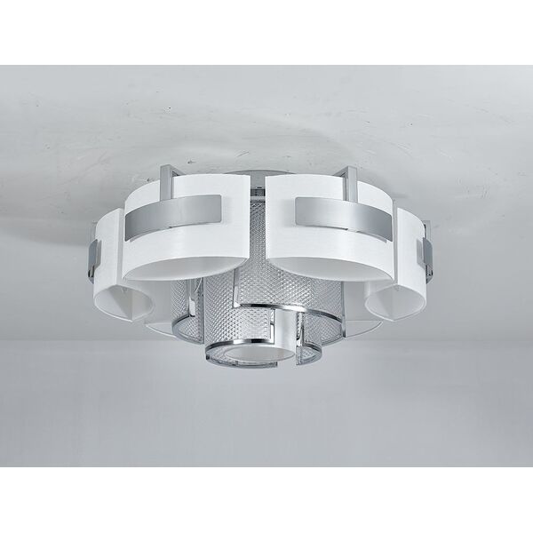 NEWPORT 4300 chrome , Потолочный светильник, [Chrome Champagne D68*H34 cm E14 LED 10*5W]