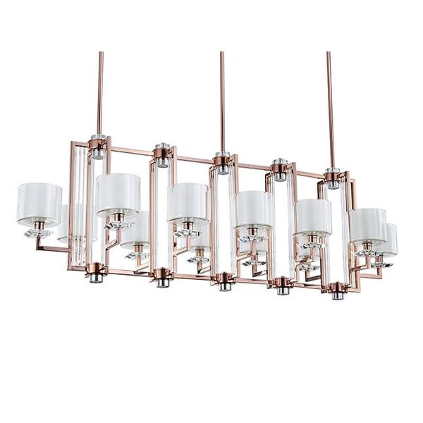 NEWPORT 4400 4408+4/S black nickel , Подвесной светильник, Black nickel Clear crystal Clear glass L1