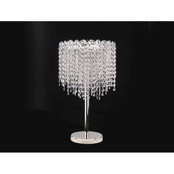 NEWPORT 10900 10903/T , Настольная лампа, Chrome Clear crystal D30*H50 cm G9 3*60W