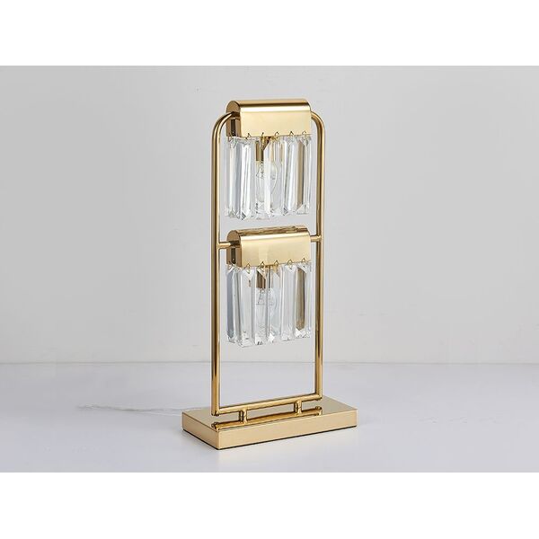NEWPORT 4200 [gold , Настольная лампа, Gold Clear L25*H52 cm E14 2*60W]