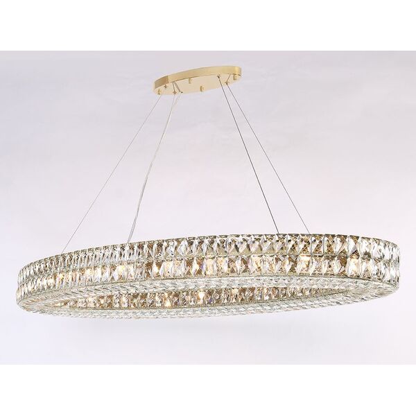 NEWPORT 10120 10127+13/S gold , Подвесной светильник, Polished champagne gold Clear crystal L120*48*