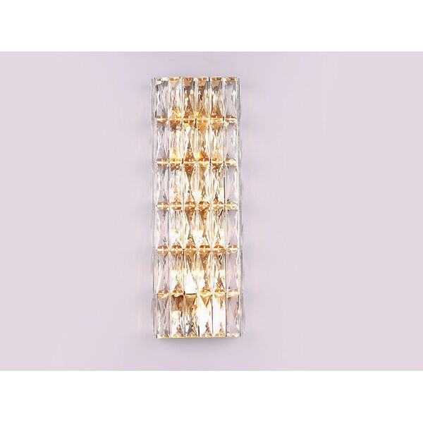NEWPORT 10120 10126+6/A gold , Бра, Gold Clear crystal L22*H51*Sp5 cm G9 12*60W