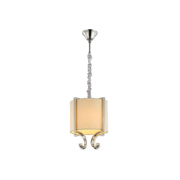 NEWPORT 31300 [Подвесной светильник, Nickel Crystal clear Shade beige D22*H31.5 cm E14 1*60W]