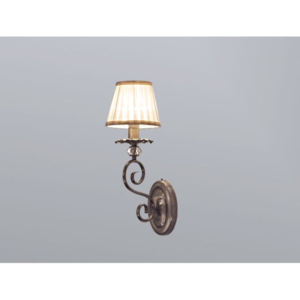 NEWPORT  Бра 2100 [Antique bronze Clear crystal Shade beige L15*H40*Sp18 cm E14 1*60W]