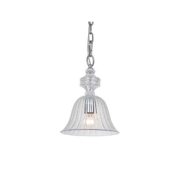 NEWPORT 63000 [clear , Подвесной светильник, Chrome Clear glass D26*H35/195 cm E27 1*100W]