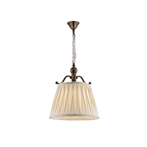 NEWPORT 31500 [B/C , Подвесной светильник, Black brass Shade beige D35*H43/143 см Е27 1*60W]
