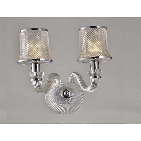 NEWPORT 11500 Бра, [Chrome Shade crystal L35*H32*Sp21 cm E14 2*60W]